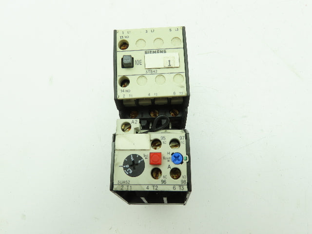 Siemens 3TB4210-0A Contactor 3-Pole 120V Coil 30A Sz 0 w/Overload  LOT OF 2