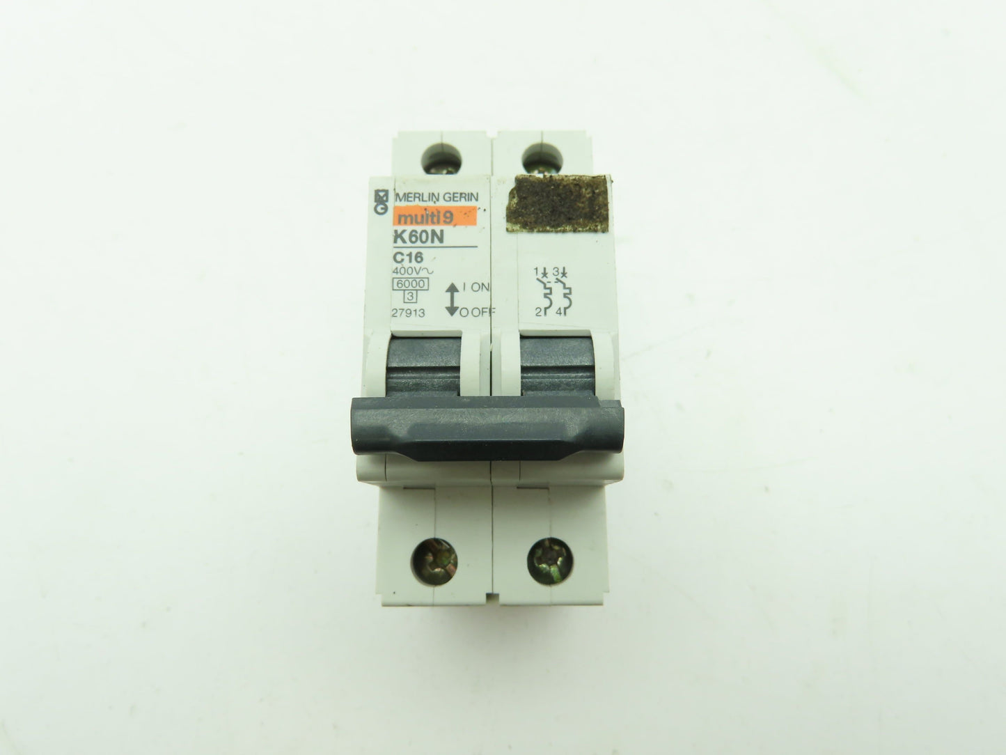 Merlin Gerin K60N C16 Multi 9 Circuit Breaker 2-Pole 16 Amp 400V 27913  LOT OF 3