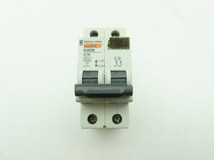 Merlin Gerin K60N C16 Multi 9 Circuit Breaker 2-Pole 16 Amp 400V 27913  LOT OF 3
