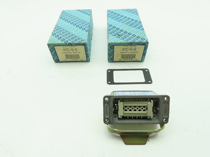 DME MTC-5-G Mold Thermocouple Connector 5-Zone 10-Pin 10A Amphenol Plug C146