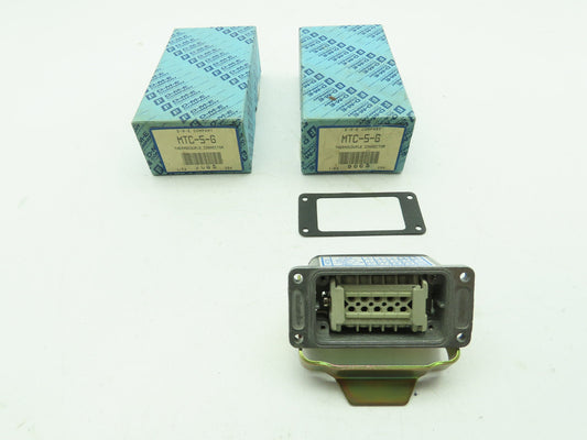 DME MTC-5-G Mold Thermocouple Connector 5-Zone 10-Pin 10A Amphenol Plug C146