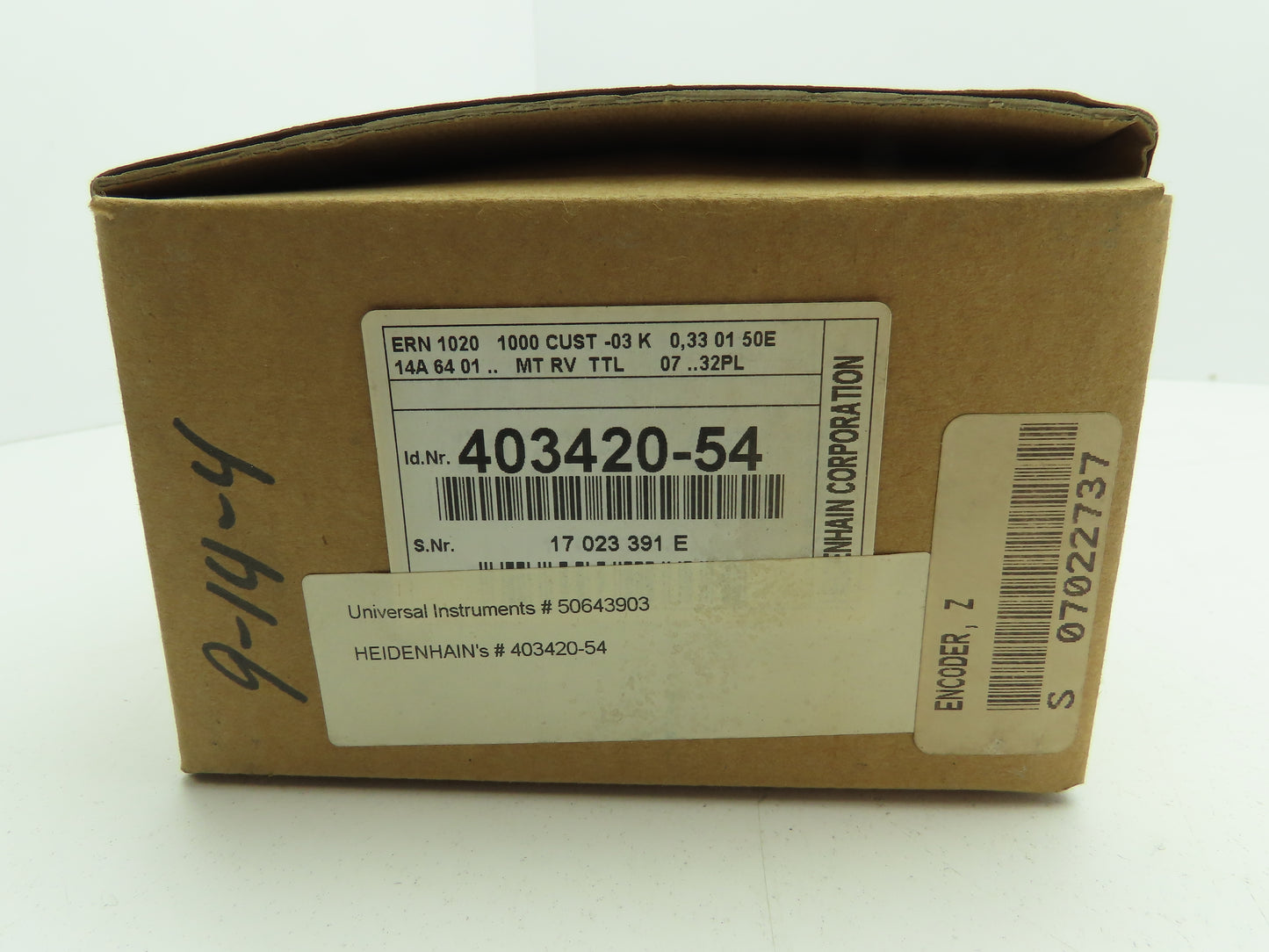 Heidenhain ERN 1020 1000 CUST-03 Incremental Rotary Encoder 403420-54