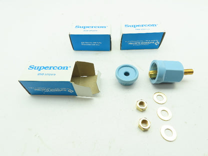 Supercon RS250GBL Connector Plug Panel Mount Socket 1-Pole 250A 600V  LOT OF 3
