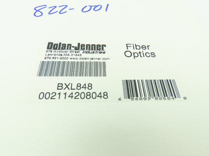 Dolan Jenner BXL848 Glass Fiber Optic Cable Light Guide 90deg Tip 48" Stainless