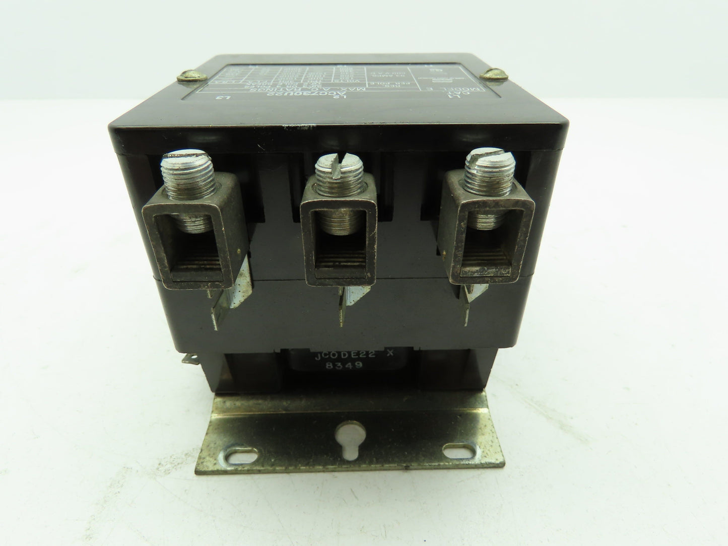 Arrow Hart ACC730U22 Contactor 3-Pole 93A 115V Coil Model E
