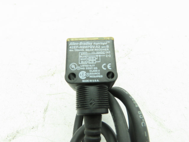 Allen Bradley 42EF-R9MPBV-A2 RightSight Beam Receiver Sensor Ser B  LOT OF 2