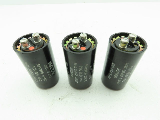 Mallory HC1560A Can Style Capacitor 6000uF 15VDC  LOT OF 3
