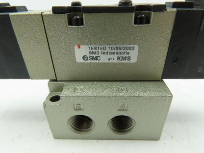 SMC NVFS2210-5G-02T Double Solenoid Valve 15-150 PSI 21-26 VDC