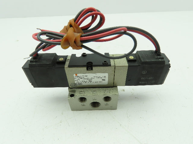 SMC NVFS2210-5G-02T Double Solenoid Valve 15-150 PSI 21-26 VDC