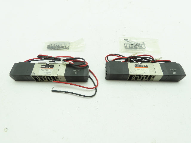 SMC NVFS2210 Double Solenoid Valve 15-150 PSI 21-26 VDC  Lot of 2