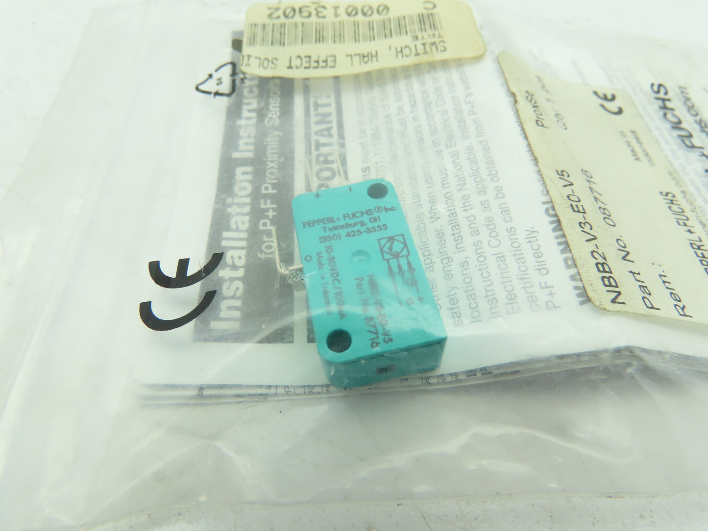 Pepperl+Fuchs NBB2-V3-EO-V5 Inductive Proximity Sensor 10-30 VDC PNP-NO