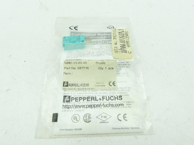 Pepperl+Fuchs NBB2-V3-EO-V5 Inductive Proximity Sensor 10-30 VDC PNP-NO