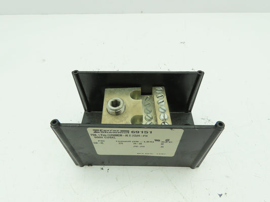 Ferraz Shawmut 69151 Power Distribution Terminal Block 1-Pole 350MCM-#6 x #4-#14