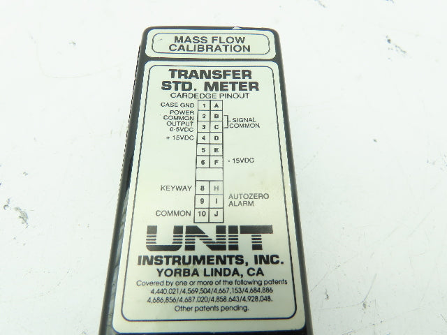 UNIT UTM-3020 Mass Flow Calibration Meter Gas N2 50 SLM 500 PSI