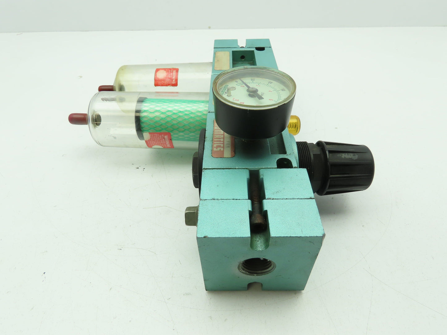 Numatics R30R-04 Pneumatic Regulator Inline Filter Valve Block 125 PSI 3/8" NPT