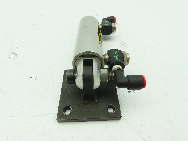 Parker 1.12PUA16 Pneumatic Air Cylinder Pivot Swivel Mount 1.5" Stroke Series P