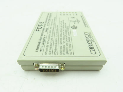 Cabletron FOT-2 Fiber Optic Transceiver Unit MAU Ethernet IEEE 802.3  10Mb/s