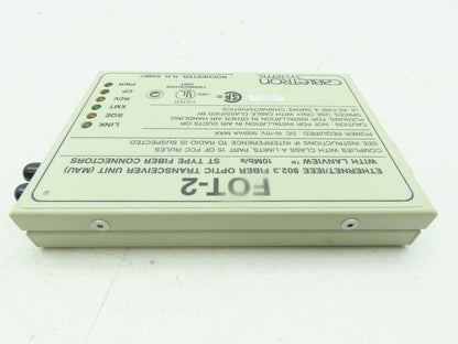 Cabletron FOT-2 Fiber Optic Transceiver Unit MAU Ethernet IEEE 802.3  10Mb/s