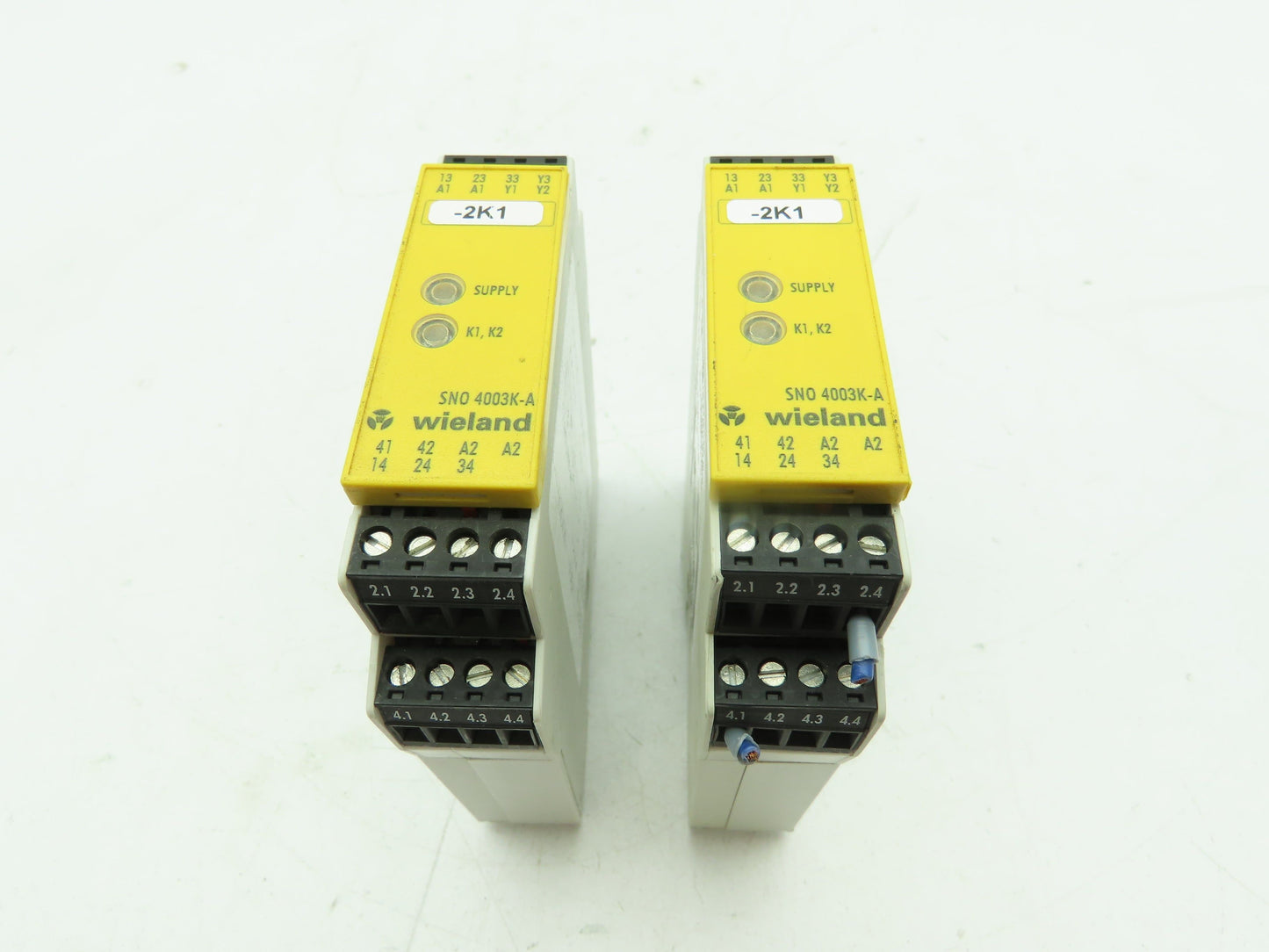 Wieland SNO 4003K-A Safety Relay E-Stop Gate Switch 24V AC/DC  LOT OF 2