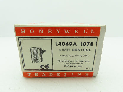 Honeywell  L4069A 1078 Limit control Switch w/ 3" Insertion Lot of 5