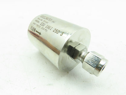 SILSCO EDD 1961-250S Pressure Valve 250 PSI 1/4" Tube Fitting