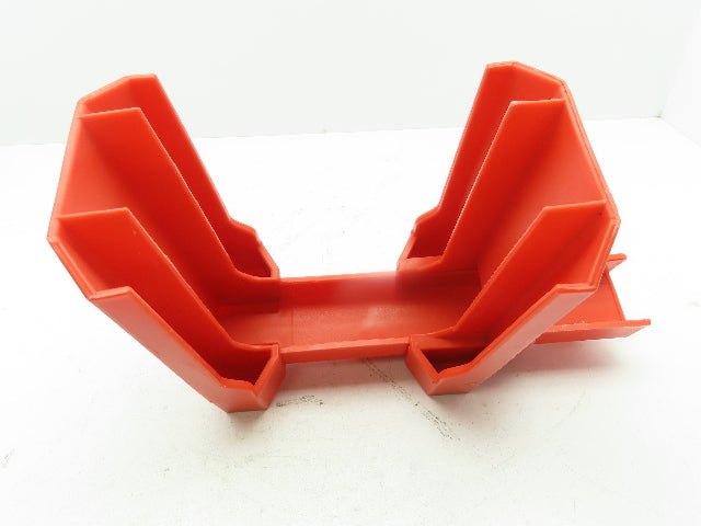 Ball Valve Lockout Polypropylene RED Sz Large for 2"-8" Pipe  LOT OF 2