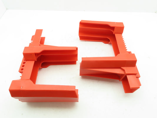 Ball Valve Lockout Polypropylene RED Sz Large for 2"-8" Pipe  LOT OF 2