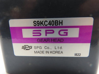 SPG S9KC40BH Gear Head 15mm Shaft