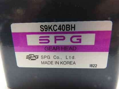 SPG S9KC40BH Gear Head 15mm Shaft