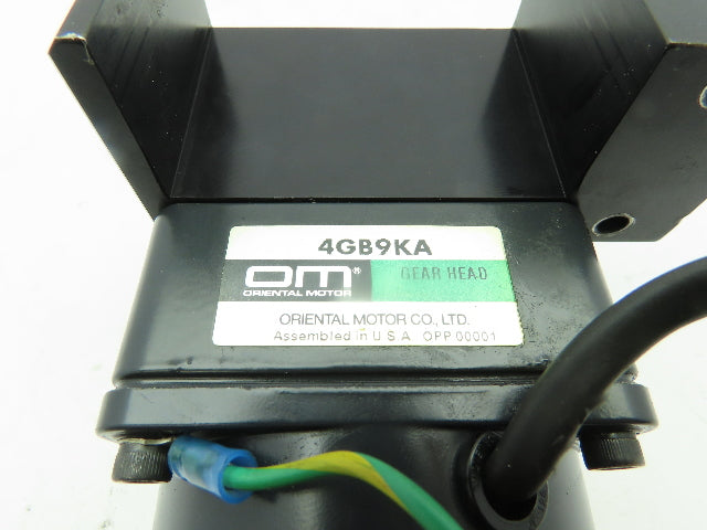 Oriental E3940-444 AC Reversible Motor w/4GB9KA Gearhead  9:1 Ratio 5/16" Shaft