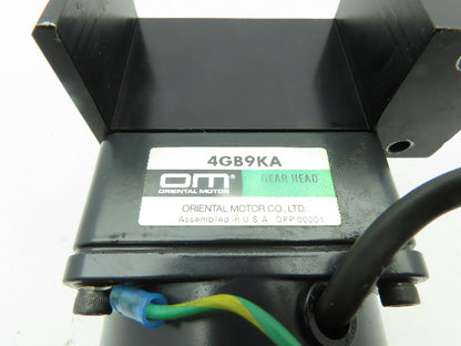 Oriental E3940-444 AC Reversible Motor w/4GB9KA Gearhead  9:1 Ratio 5/16" Shaft