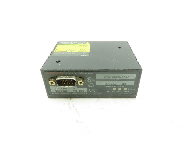 Microscan 820 Fixed Barcode Scanner Raster Medium FIS-0820-0010