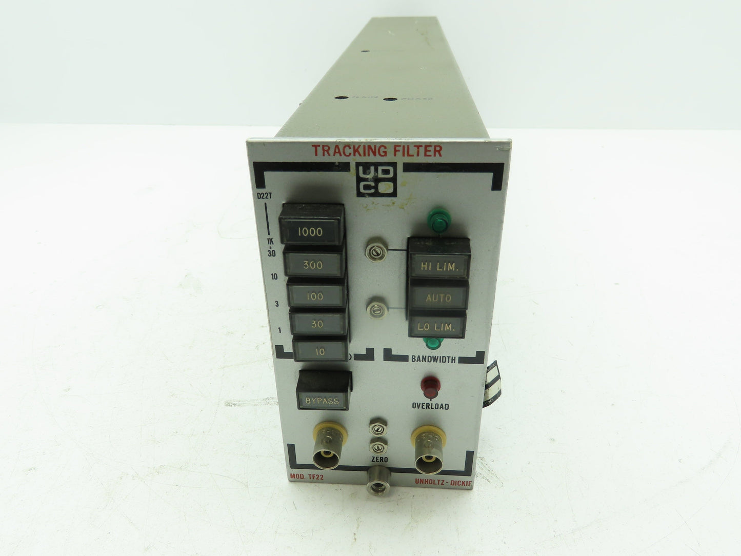 UDC Unholtz-Dickie TF22-SR Tracking Filter Module 115/230V