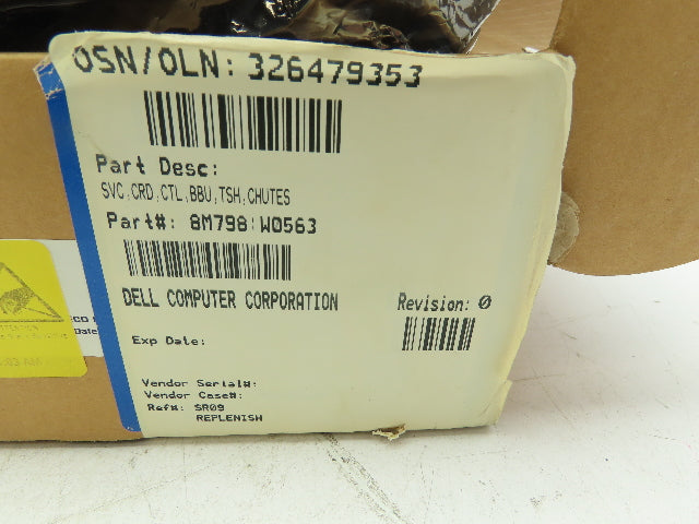 Dell D080066-0-DEL RAID Controller Card 8M798 SVS CRD CTL BBU TSH CHUTES