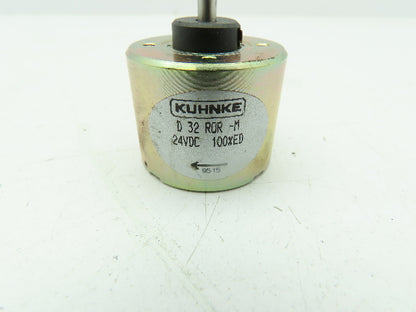 Kuhnke D32 ROR-M Rotary Solenoid 24VDC Clockwise Rotation 5/32" Shaft Dia