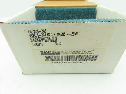 Modus W30-34E1R-15-017 W30-36E1R-15-017 Pressure Transmitter 30PSI 11-32 VDC