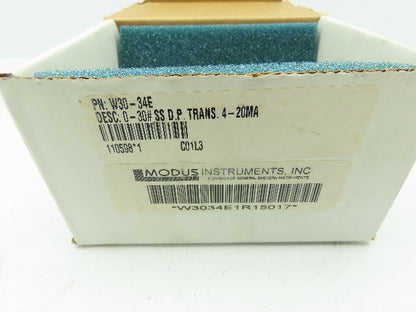 Modus W30-34E1R-15-017 W30-36E1R-15-017 Pressure Transmitter 30PSI 11-32 VDC