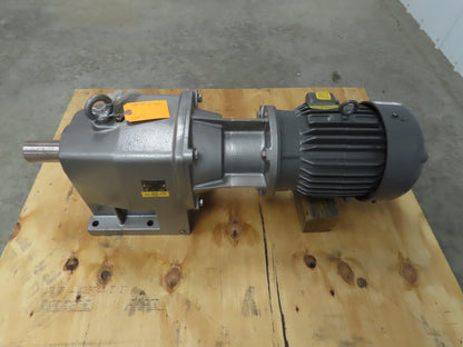 SK52 VL 180TC2-184 TC Nord Helical Inline GearBox GearMotor 575V 5Hp 38.45 Ratio