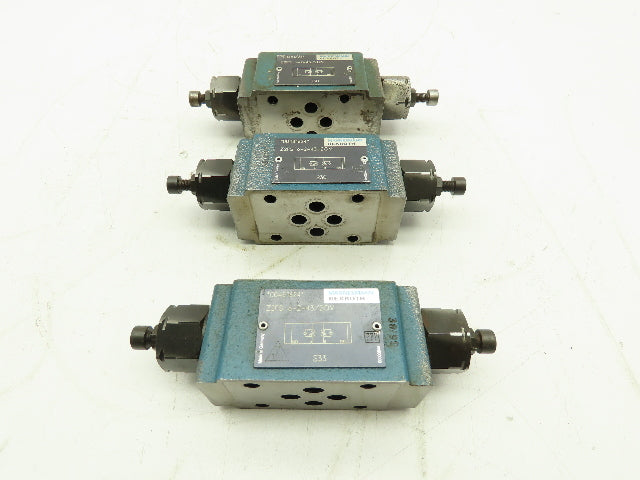 Rexroth Z2FS 6-2-43/2QV Flow Control Double Throttle Check Valve Lot Of 3