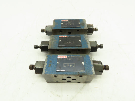 Rexroth Z2FS 6-2-43/2QV Flow Control Double Throttle Check Valve Lot Of 3