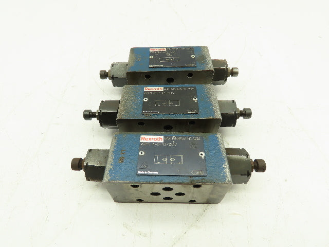 Rexroth Z2FS 6-2-43/2QV Flow Control Double Throttle Check Valve Lot Of 3