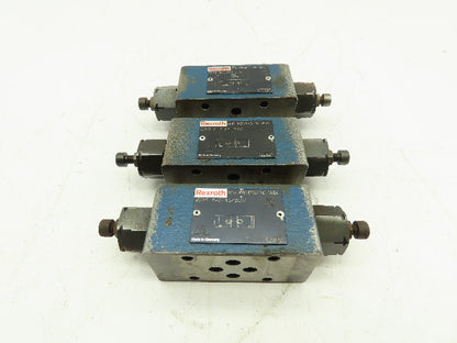 Rexroth Z2FS 6-2-43/2QV Flow Control Double Throttle Check Valve Lot Of 3