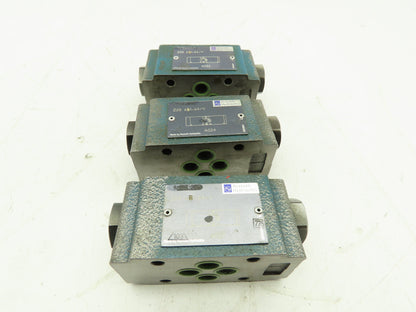 Rexroth Z2S 6B1-64/V Hydraulic Pilot Operated Check Valves Size 6 Lot Of 3