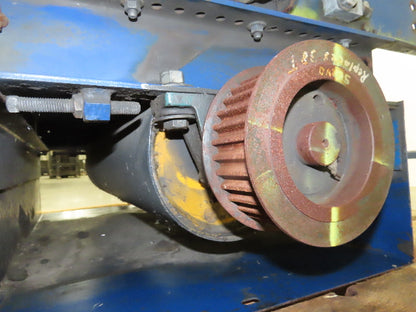 Rapistan Wide Belt Slide Conveyor 32"x 48" Drum Roller Belt Driven (No Drive)