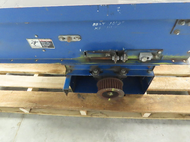 Rapistan Wide Belt Slide Conveyor 32"x 48" Drum Roller Belt Driven (No Drive)