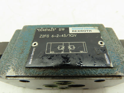 Rexroth Z2FS 6-2-43/1QV Flow Control Double Throttle Check Valve