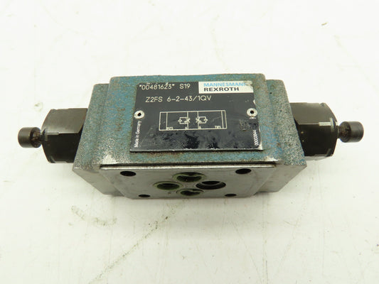 Rexroth Z2FS 6-2-43/1QV Flow Control Double Throttle Check Valve