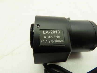LA-2810D CCTV Security Camera DC Varifocal Auto Iris Lens F1.4/2.8-10mm CS-Mount