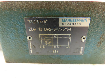 Rexroth ZDR 10DP2-54/75YM Hydraulic Pressure Reducing Valve