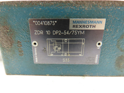 Rexroth ZDR 10DP2-54/75YM Hydraulic Pressure Reducing Valve